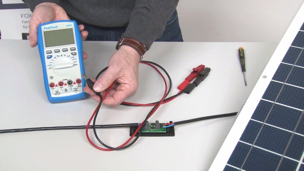 Ofte talt indlysende Messing Solar panel measurement open-circuit voltage & short-circuit current -  YouTube