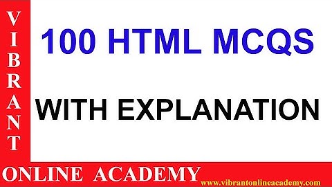 PG TRB COMPUTER INSTRUCTOR|WEB DEVELOPEMENT 100 MCQ WITH EXPLANATION | VIBRANT ONLINE ACADEMY