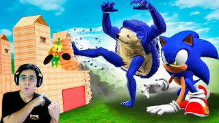 ¿PODRAN EL SONIC REALISTA ENTRAR A MI FORTALEZA? Garry's Mod