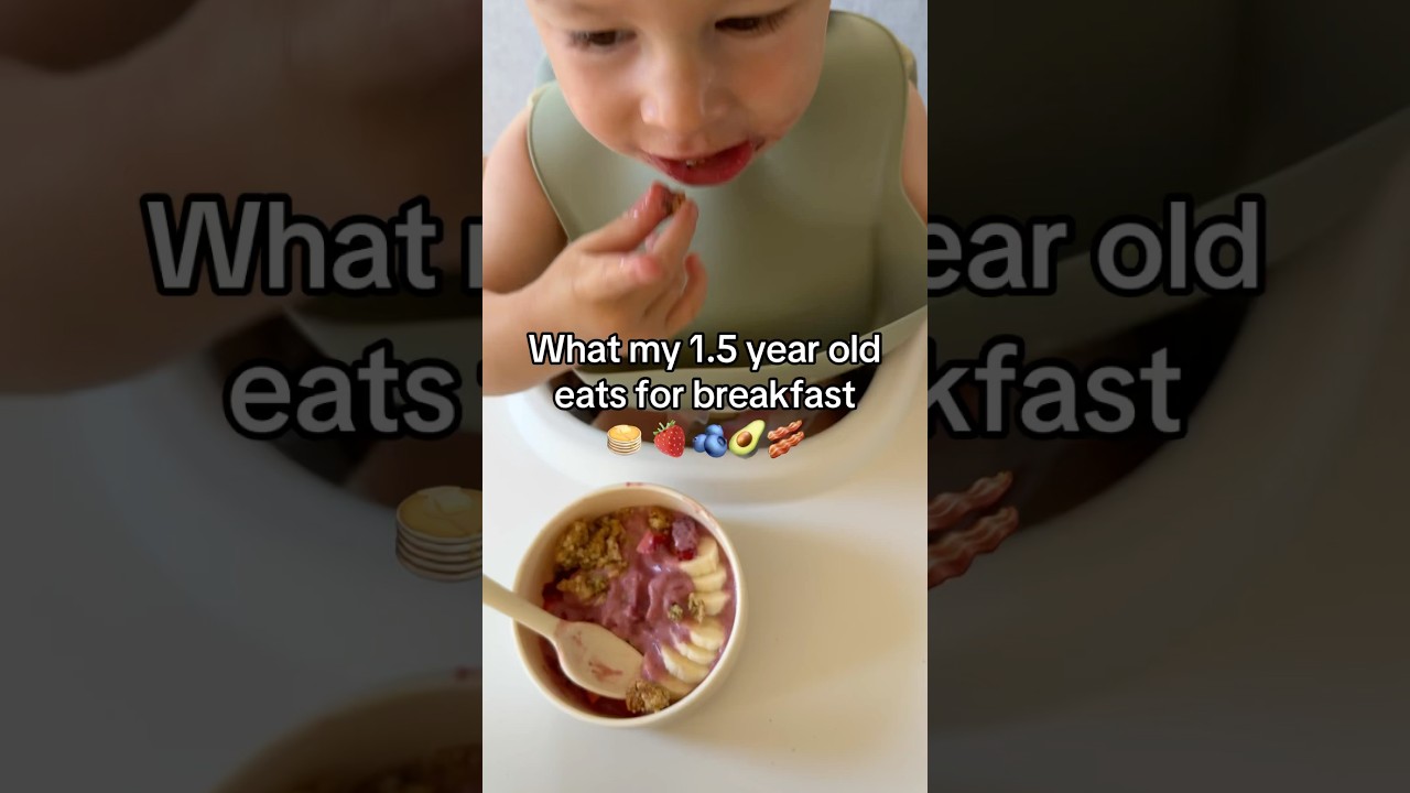 What My 1.5 Year Old Actually Eats for Breakfast 🍳🥞