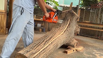 From GIANT Tree Stump to a $10,000 Masterpiece Table | Woodworking Art