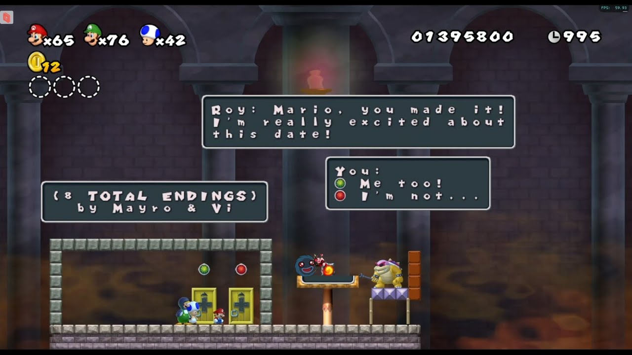 Nightmare Mario Wii But It's a Dating Sim