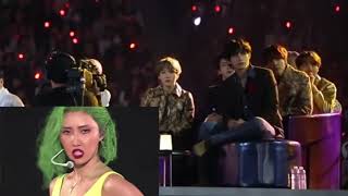 BTS reacts to Mamamoo at MAMA 2019