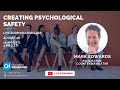 Masterclass: Creating psychological safety