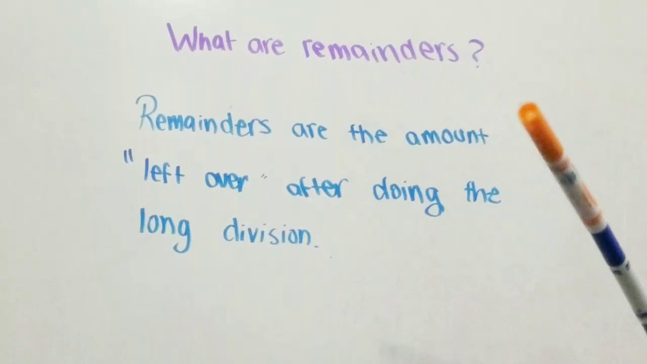 How to do Division with Remainders - YouTube