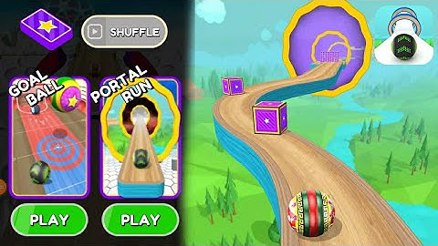 CARD SHUFFLE PORTAL RUN GAMEPLAY ( GOING BALLS - ANDROID & IOS GAMEPLAYS )