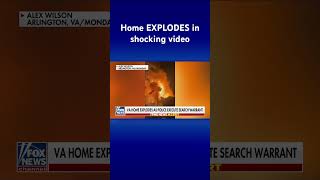 CAUGHT ON CAMERA: Virginia home explodes as police execute search warrant #shorts