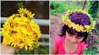 How to Make a Flower Crown or Headband With Real Flowers No Strings/Glue/Wire, Just Wildflowers!