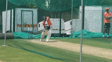 Rohit Sharma batting at nets I Team India