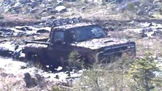 Suburban, Mike's Wrecker, Tigger at Mud Run
