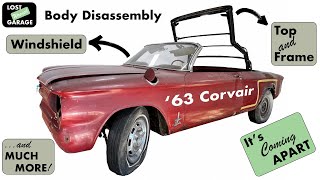 '63 Corvair body disassembly: top, windshield, and more