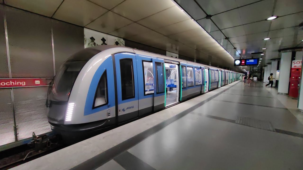 U-Bahn München Mitfahrt auf der kompletten U2 von Messestadt Ost bis Feldmoching im C2