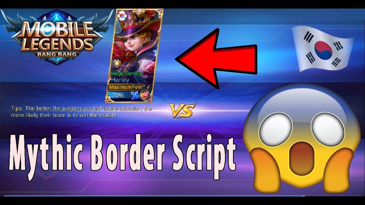 Mythic Border Script L Mobile Legends Bang Bang YouTube