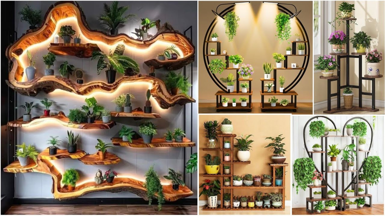 plant hanging bracket indoor Wooden plant hanger