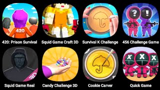 420 Prison Survival, Squid Game Craft 3D, 456 Challenge Game, Candy Challenge 3D, Cookie Carver screenshot 5