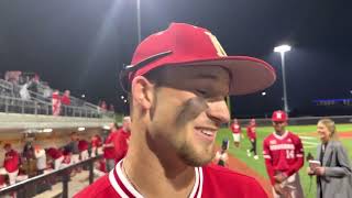 Nebraska Baseball: Dylan Carey gives insight on 6-3 win over Omaha.