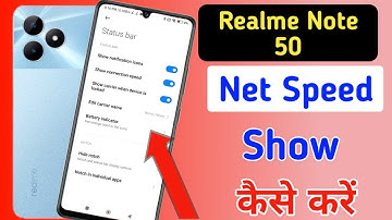 Realme note 50 net speed show/Realme note 50 me net speed kaise dekhe/network speed setting