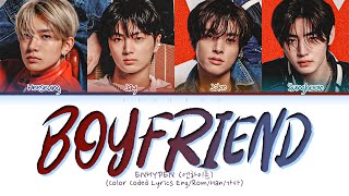 [AI COVER] ENHYPEN (Hyung Line) 'Boyfriend (original: Big Time Rush)' Lyrics (Color Coded Lyrics)