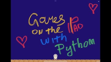 Pythonista game ipad - day 3