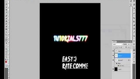 How To Put Neon Effects On Text In Photoshop CS5 Extended