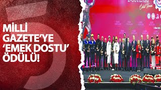 Türk Metal Sendikası Ödül Töreninde, Milli Gazeteye Emek Dostu Ödülü