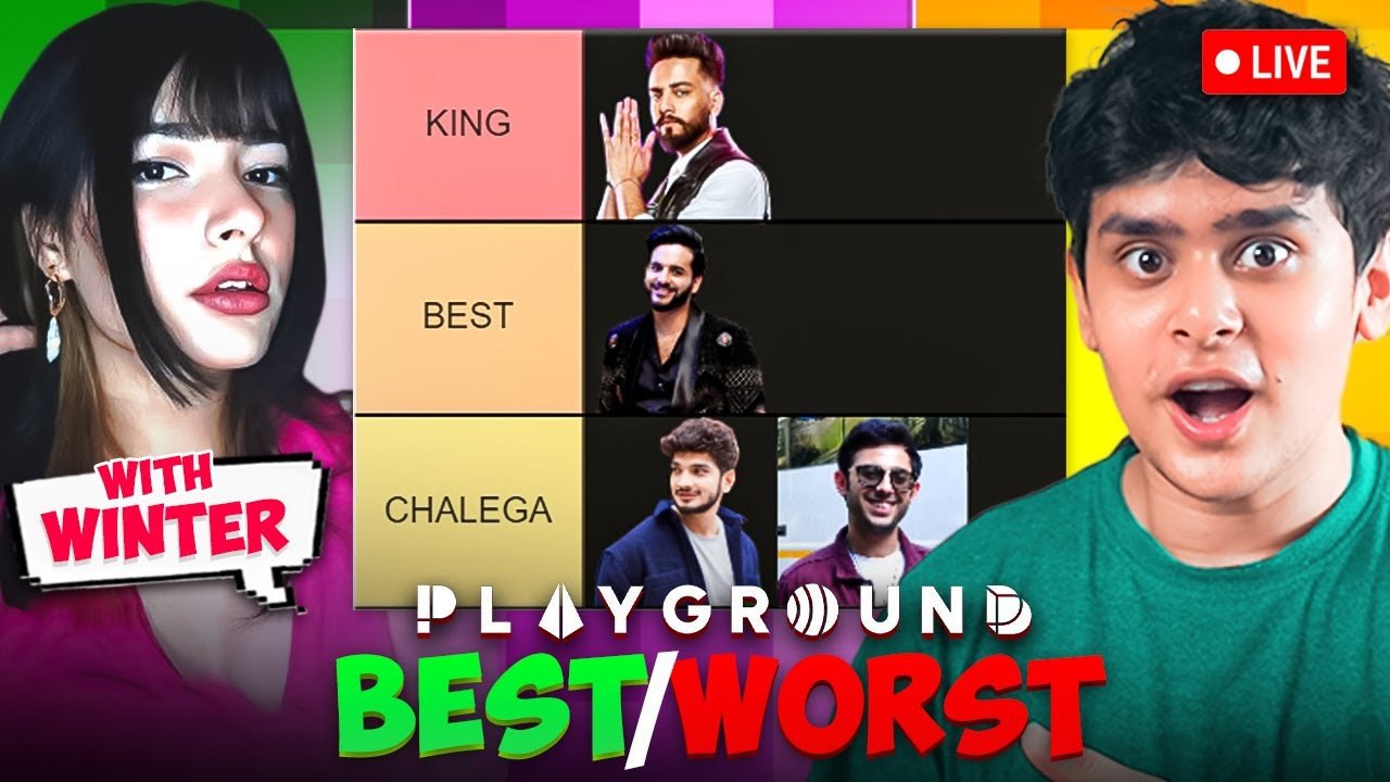 Playground TIER LIST season 4 | winter x abhi9av x gamemasterjd stream
