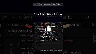 Cool Wavy Text Hover Effect 🌊✨ | TheFlexBoxShow | #shorts #theflexboxshow