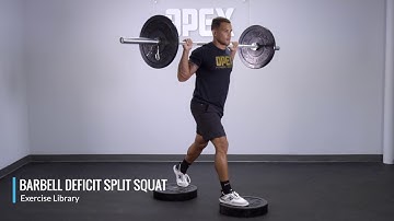Barbell Deficit Split Squat - OPEX Exercise Library