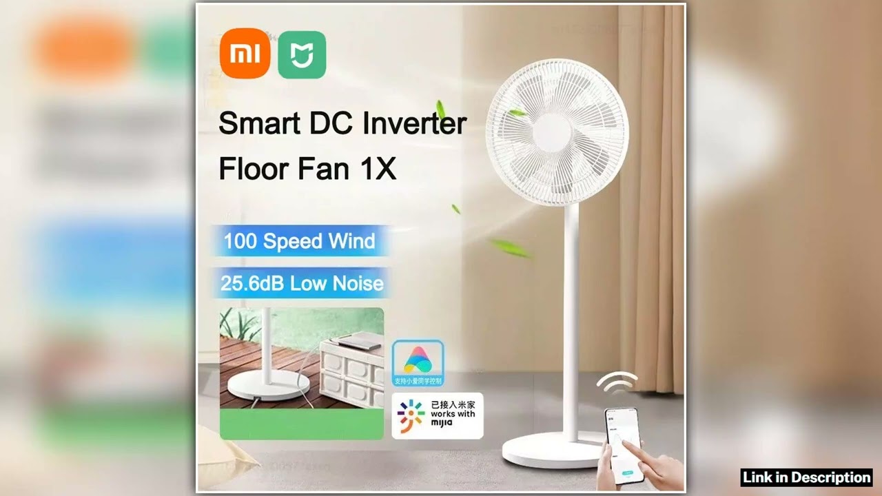 Xiaomi Mijia Smart DC Inverter Floor Fan 1X Upgrade With 7Blade140 WideAngle AirflowLow 256dB