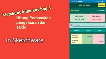Membuat Aplikasi Buku kas Tanpa Koding bag 5 : Total Pemasukan, Total Pengeluaran, Saldo dan Search