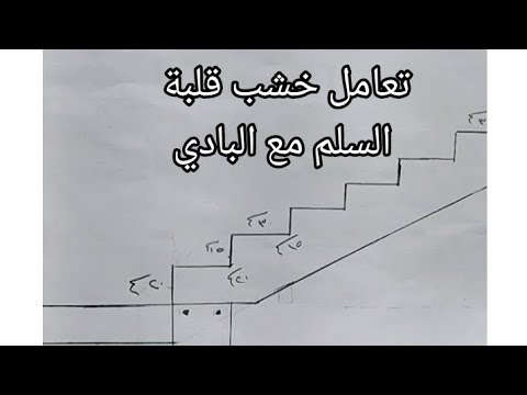 تعامل خشب قلبة السلم مع البادي ابونور بدر نجارة حديد مهندس معماري مدني Funny