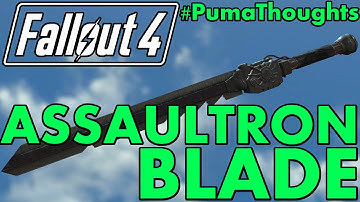FALLOUT 4: Automatron DLC - Assaultron Blade Melee Weapon Analysis/Review #PumaThoughts