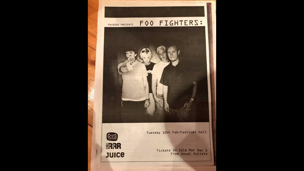 Foo Fighters - Live at Festival Hall, Melbourne, Australia, 02/10/1998