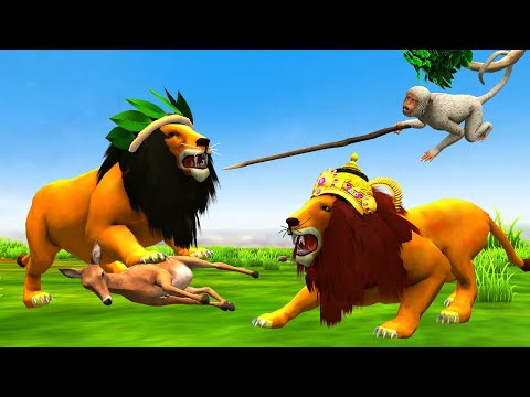 पागल शेर और हिरण Pagal Sher aur Hiran Ki Kahani Mad Lion and Deer Story Moral Stories in Hindi