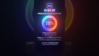 AE Part 37 | How to Create Percentage Counter Animation in Adobe After Effect | #aftereffects #tips