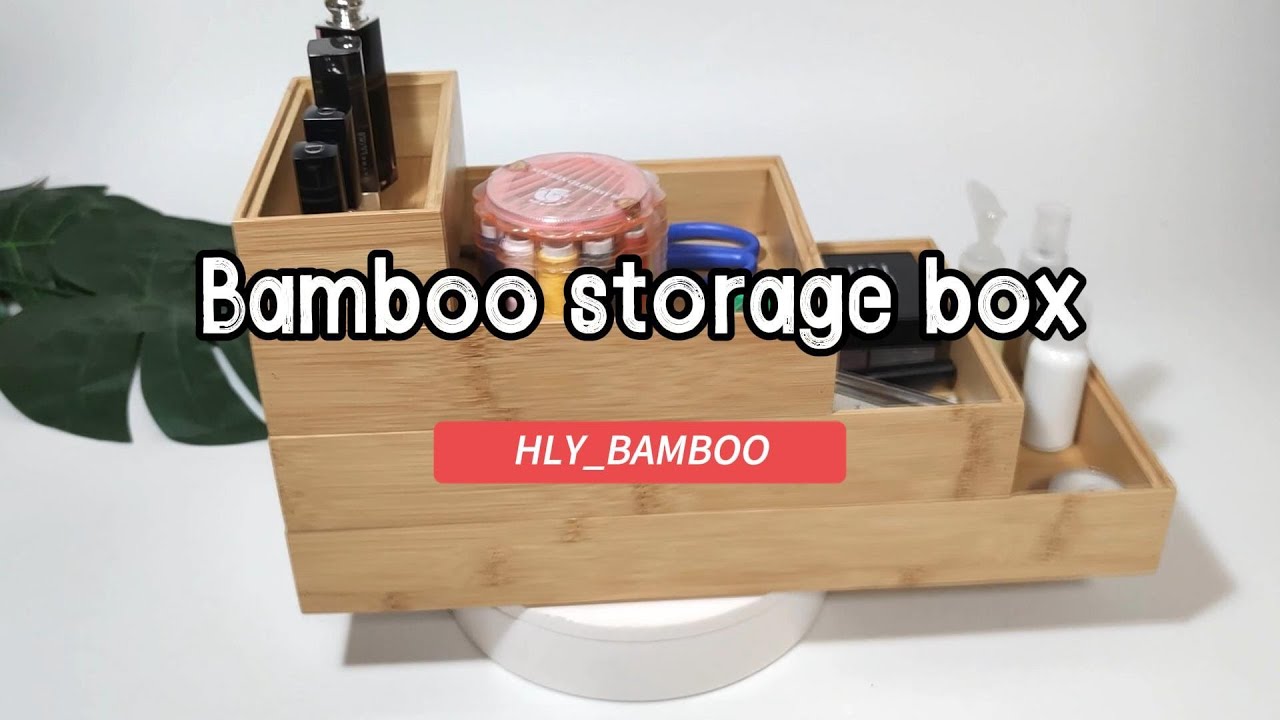 Bamboo storage box