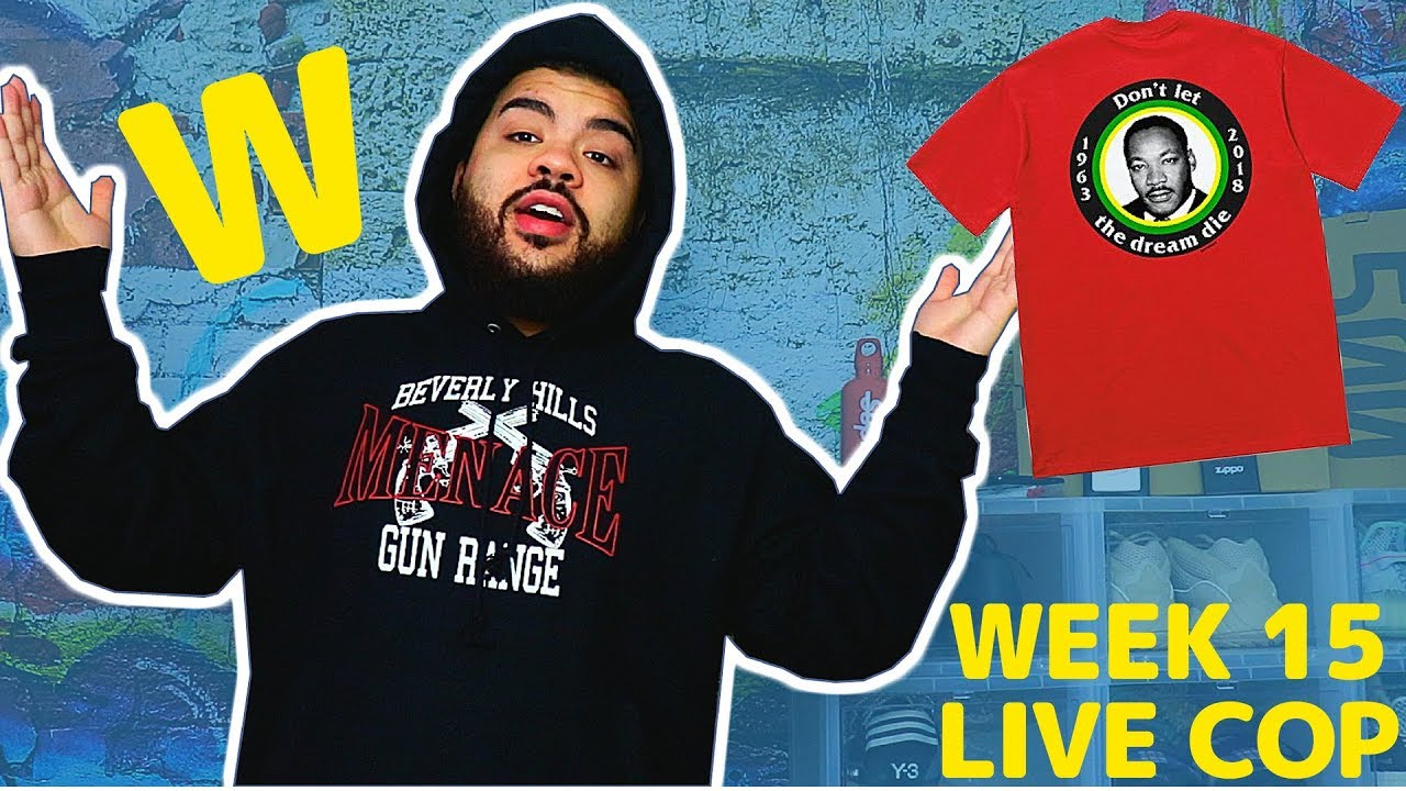 SUPREME SS18 WEEK 15 MLK TEE LIVE COP!! (MANUAL CHECKOUT)