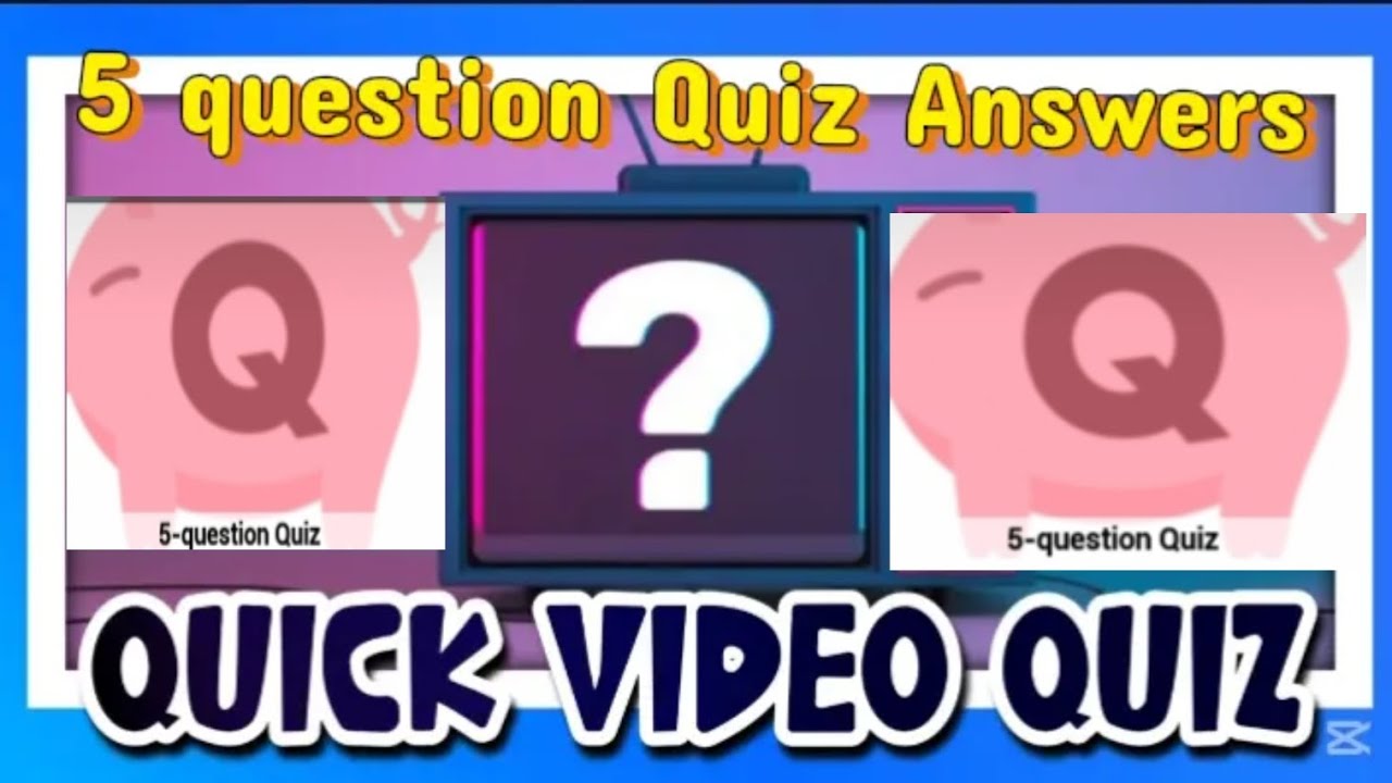 5 question Quiz Answers Score 100% |  Videofacts | Quick video Quiz