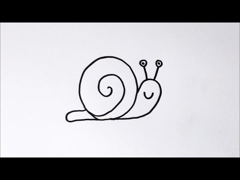 Video: Kako Nacrtati Puža