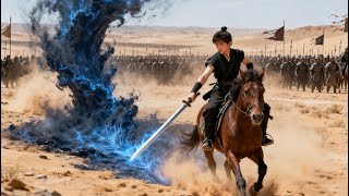 Milhões de soldados cercaram a cidade, mas o menino lutou bravamente contra eles sozinho.