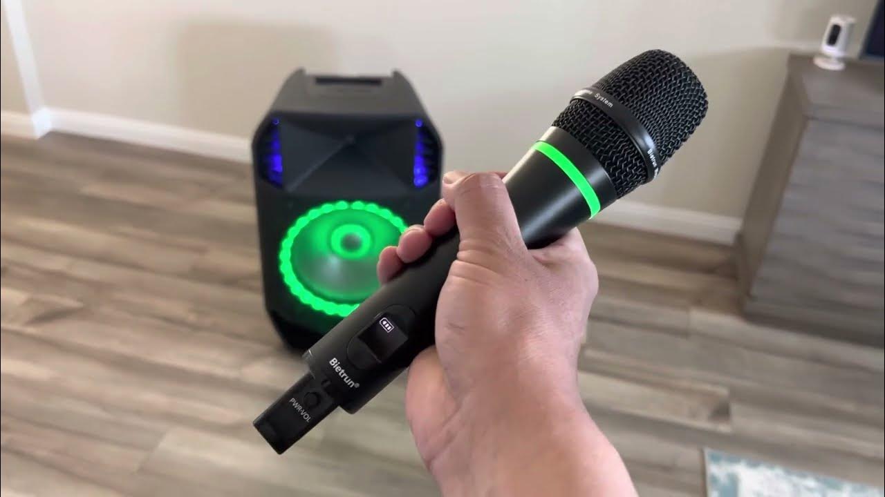 Bietrun UHF Dual Rechargeable Wireless Microphone Review Model WXM19