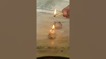 best experiment with candle and match stick