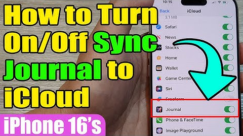 📱 How to Turn On/Off Sync Journal to iCloud 🌩️ | iPhone 16/16 Pro Max (iOS 18)
