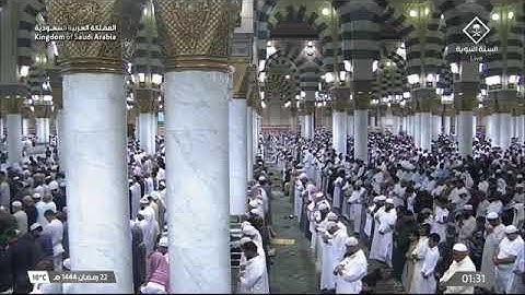 (سورة الفرقان) المصحف المرتل المرئي من صلاتي التراويح والتهجد ب #المسجد_النبوي رمضان لعام 1444هـ.