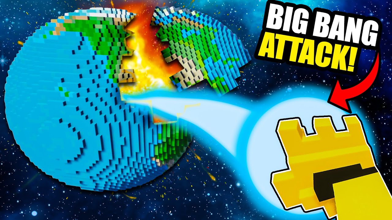 Using VEGETA's BIG BANG ATTACK to DESTROY EARTH in Teardown Mods