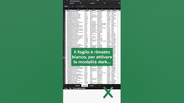 EXCEL365 TRUCCHI: 🌚 Attivare la modalità scura - dark mode #shorts  #excel #exceltips