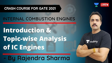 L1 | Introduction & Topic-wise Analysis of IC Engines | GATE/ESE 2021 | Rajendra Sharma