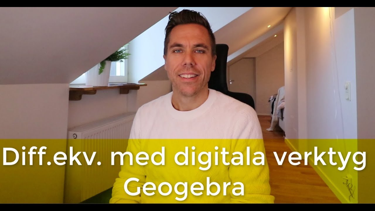 Lösa differentialekvation digitala hjälpmedel GEOGEBRA