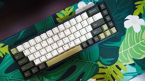 Keychron K6 with Glorious Pandas Typing Test