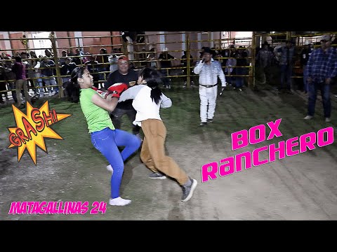 Box Ranchero en Matagallinas,  Lety V.s Teresa, ya no sintió lo duro si no lo tupido  🥊🤺